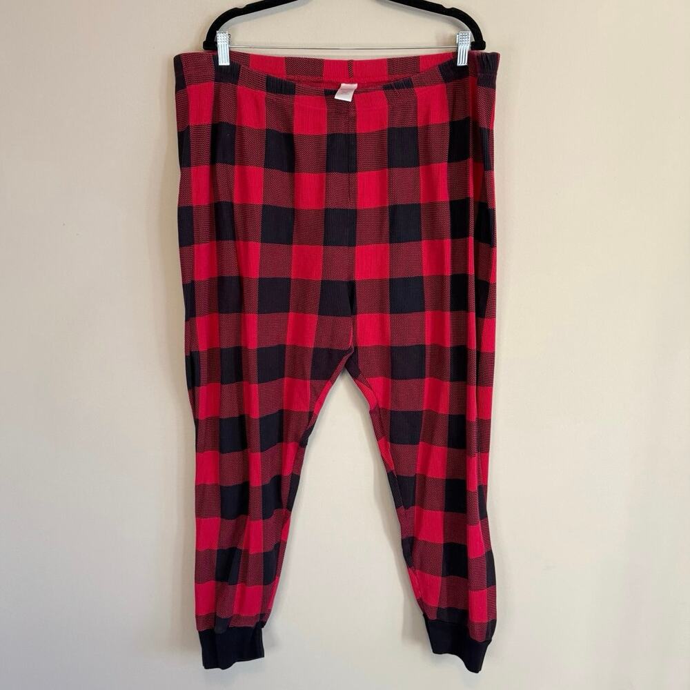 Children's Place Red Buffalo Plaid Cotton T-Shirt Pajama Sleepwear Set 3XL - Picture 7 of 11